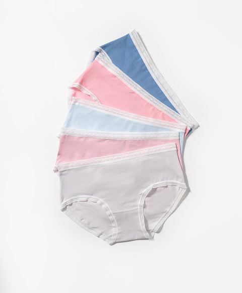 Spring Flowers 5-pack Low Waist Hipster Panties