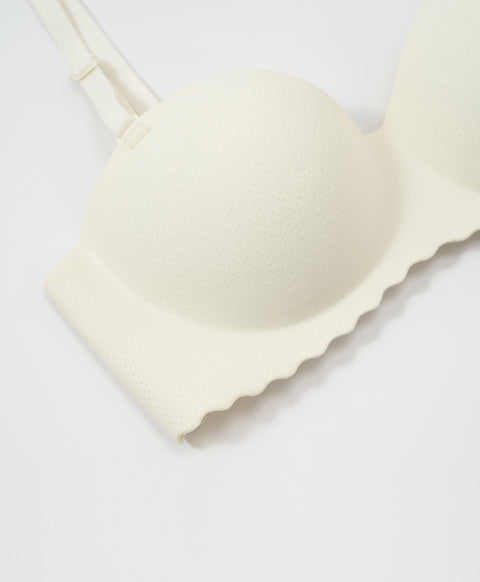 Barely Barely Mesh 1/2 cup Wireless Push-Up Bra