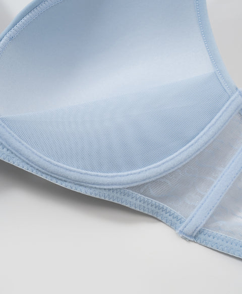 Sheer Elegance Wireless Lightly-lined 3/4 Cup Demi Bra