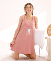 Cute Bunny Sleeveless Sleep Dress