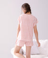 Strawberry Plaid Pattern Sleep set