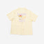 BedMood Mello No Tasks. Just Vibes Polyester PJ Short Sleeves Top & Shorts Set - Yellow