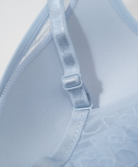 Sheer Elegance Wireless Lightly-lined 3/4 Cup Demi Bra