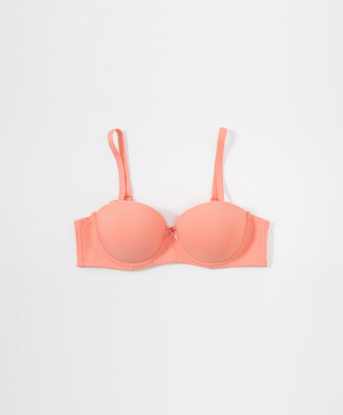 Simply Rib Comfort 1/2 Cup Underwired Multiway Bra (B Cup)