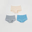 Rib Design Mid Waist Hipster Cotton Panties