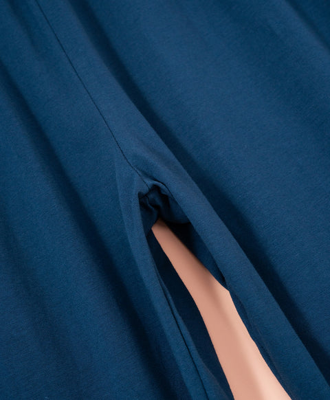 Cookies d'amore Long Sleeves Top With Pants Set-Dark Blue