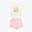 Junior Resort of Heart Short Sleeves Top & Shorts Sleep Set