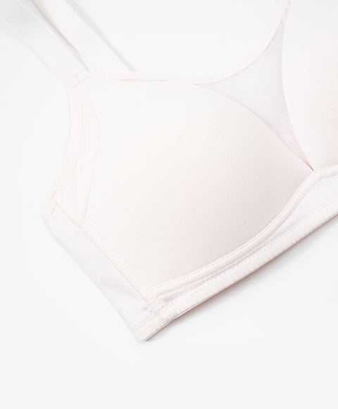 Bare Light Plus Size Wireless Lightly Lined 3/4 Cup Full Coverage Push-Up-Lifting Bra