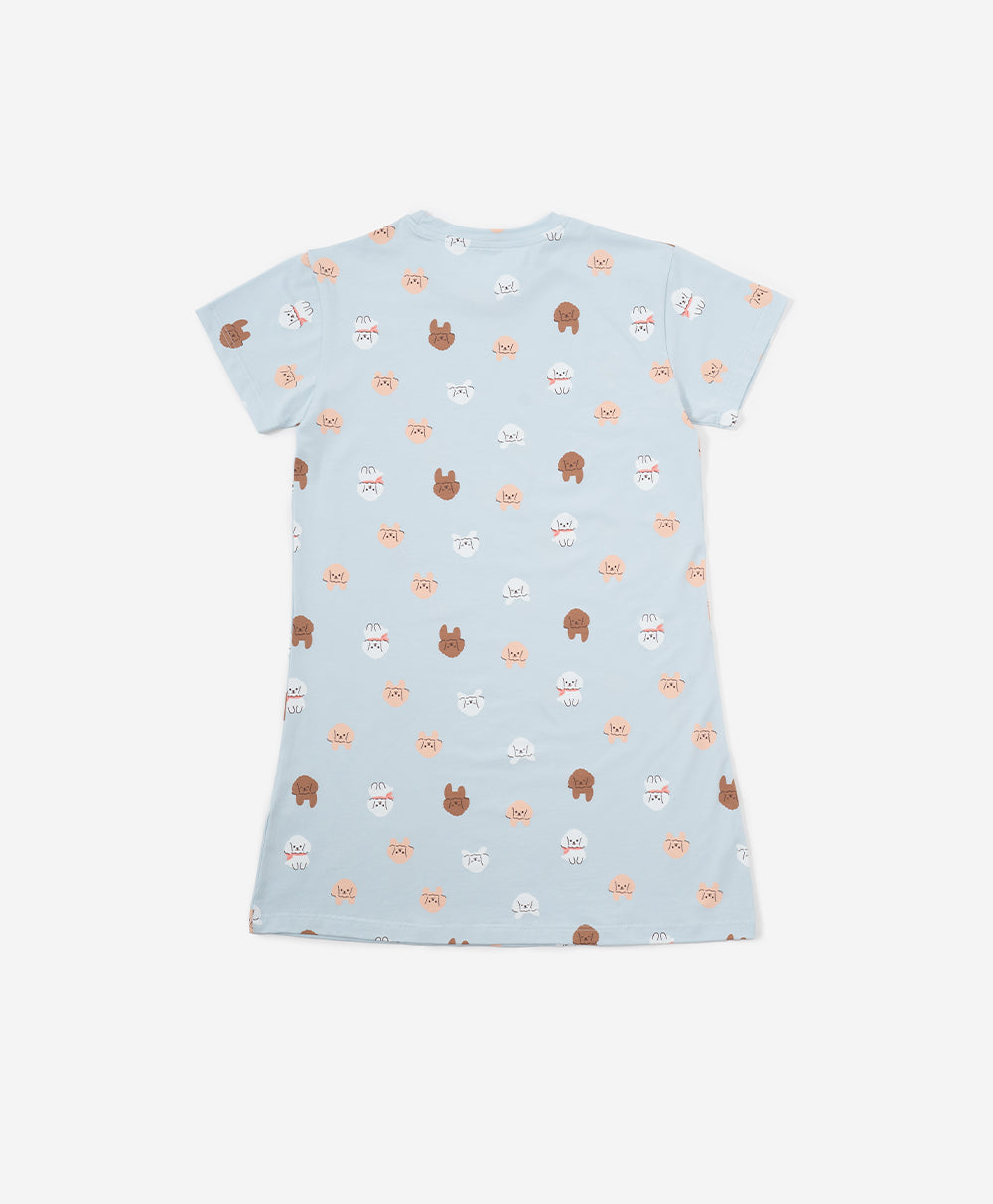 Junior Gentle Harmony Short Sleeves Sleep Dress