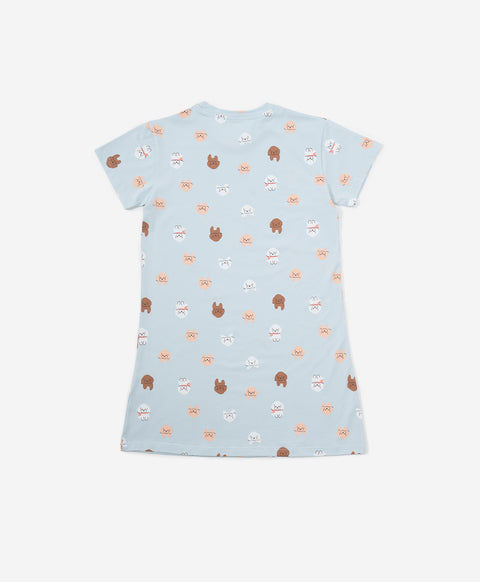 Junior Gentle Harmony Short Sleeves Sleep Dress