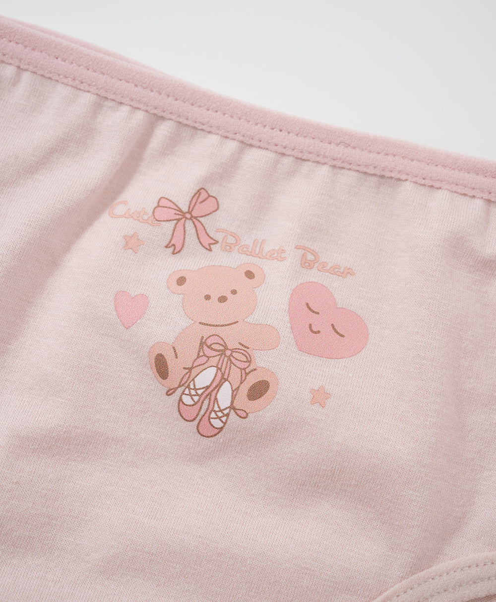 Junior Ballet Bear Cotton Low Waist Mini Panties