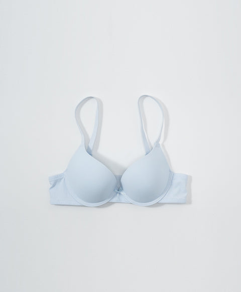 Simply Rib Comfort 3/4Cup Underwired Demi Bra (B Cup)
