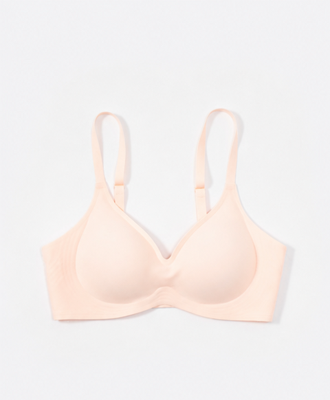 Marshmallow Kiss: Mirror Skin Triangle Wireless Bra with Back Hook – New & Improved