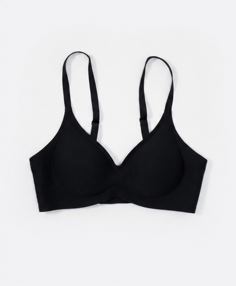 Marshmallow Kiss: Mirror Skin Triangle Wireless Bra with Back Hook – New & Improved