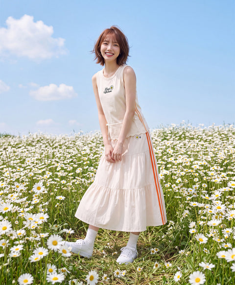 Stay Bloom Midi Skirt