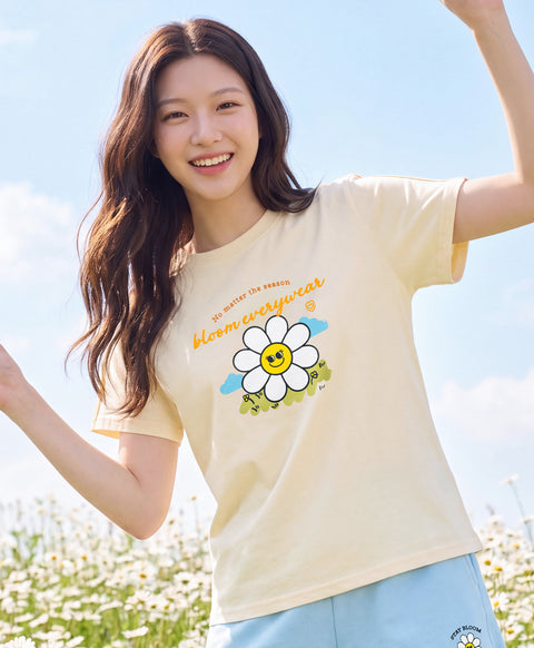 Stay Bloom Short Sleeves Relaxed Fit Tee