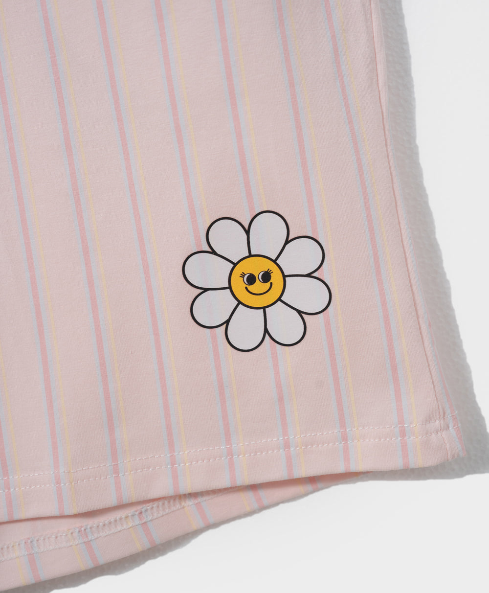 Junior Keep Smiling Long Sleeve Tee & Boxer Shorts Set