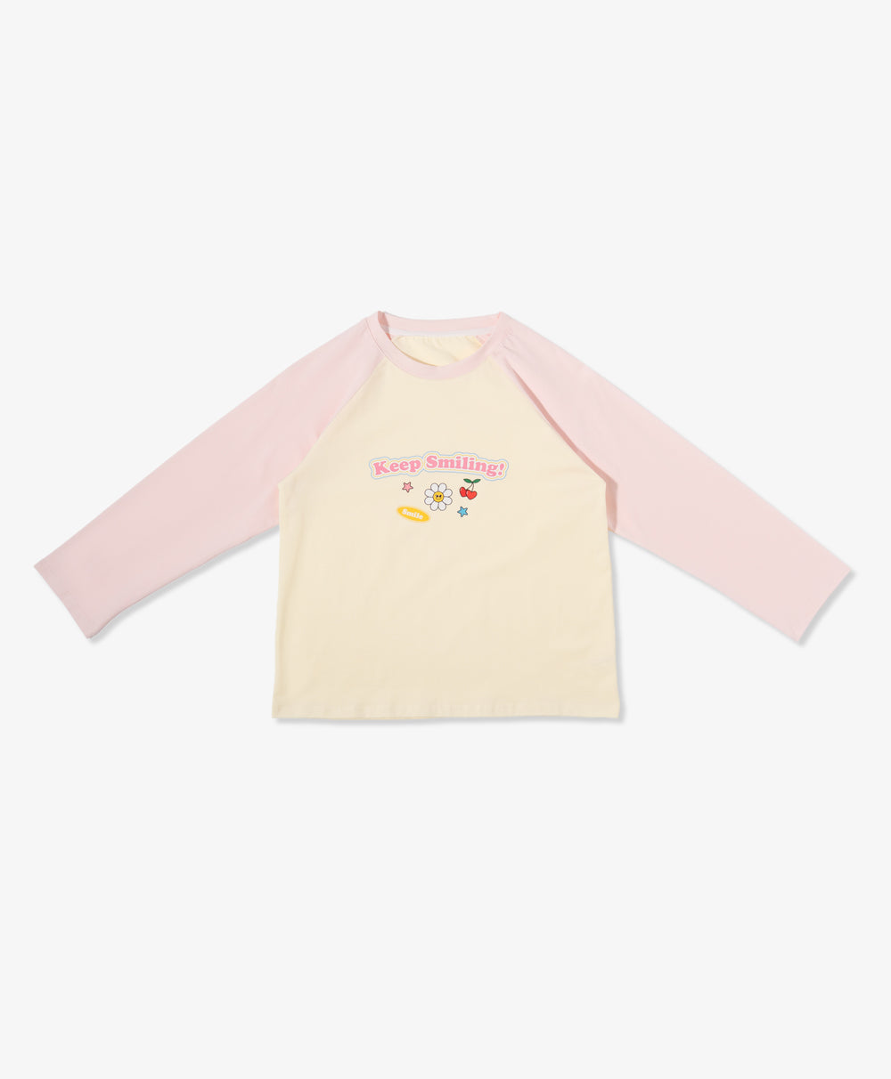 Junior Keep Smiling Long Sleeve Tee & Boxer Shorts Set