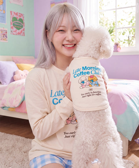 BedMood Cremo & Mello Late Morning Coffee Club Pet Shirt