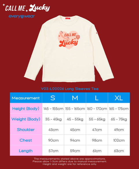 Call Me Lucky Long Sleeves Tee