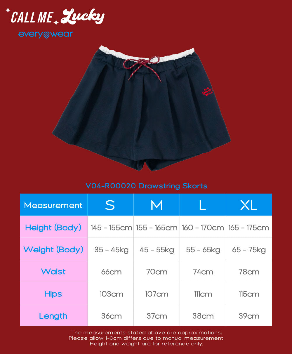 Call Me Lucky Drawstring Skorts