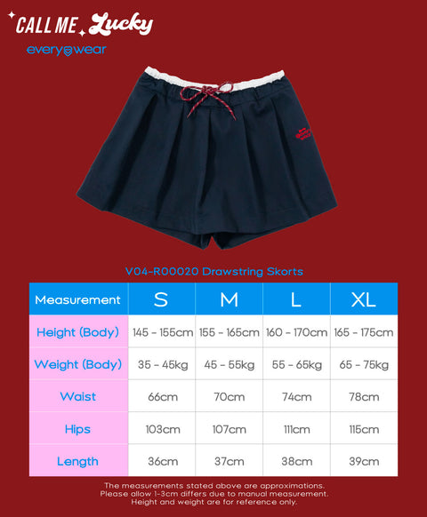Call Me Lucky Drawstring Skorts