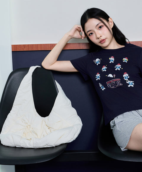 F.H.C Ribbon Hobo Tote Bag