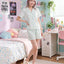 BedMood Cremo Currently Busy Doing Nothing Polyester PJ Short Sleeves Top & Shorts Set - Green
