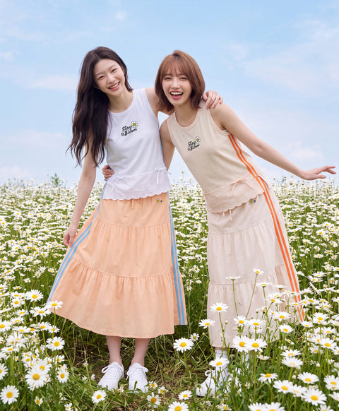 Stay Bloom Midi Skirt