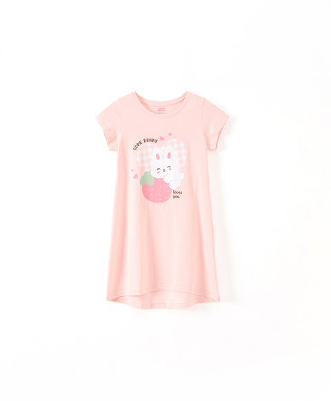Junior Checkers Bunny GIRLS Sleep Dress