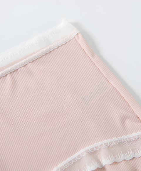 Lace & Mesh Low Waist Hipster Panties
