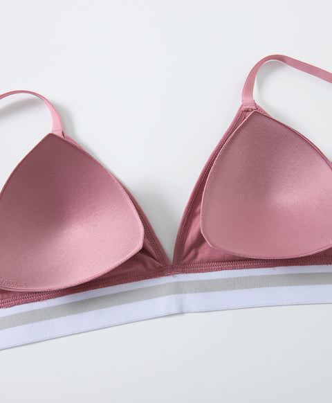 Freedom Fit Triangle Wireless Bralette with Back Hooks