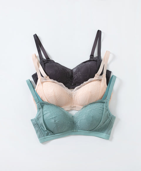Lacey Dynamic U-Back Wireless Bralette with Back Hooks