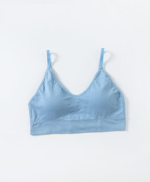 Dynamic Rib Wireless Bralette with Back Hooks