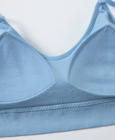 Dynamic Rib Wireless Bralette with Back Hooks