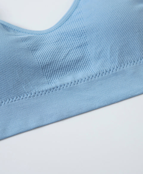 Dynamic Rib Wireless Bralette with Back Hooks