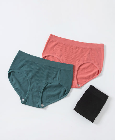 Elegant Seamless Mid Waist Midi Panties