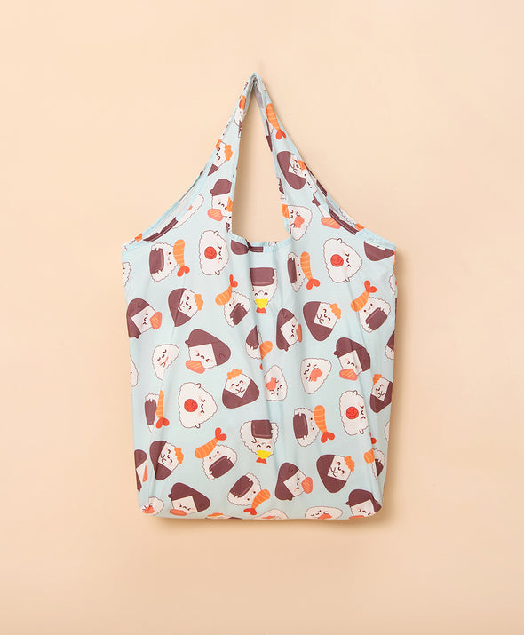 Eat-Ready! Onigiri Foldable Eco Bag with Pouch