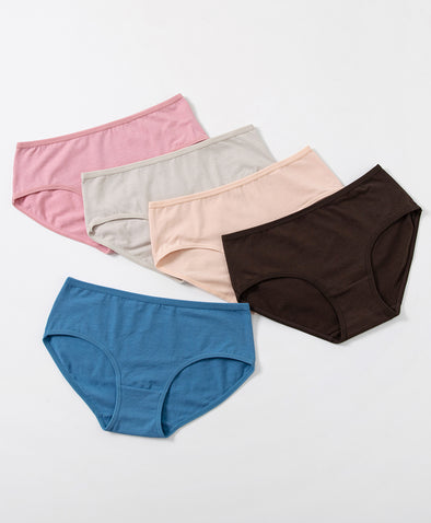 Warming Gemstones Cotton 5-pack Midi Panties