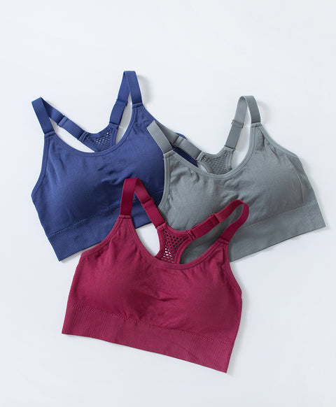 Seamless Racerback Wireless Pull Over Sports Bra