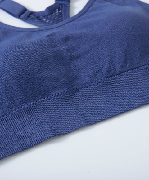 Seamless Racerback Wireless Pull Over Sports Bra