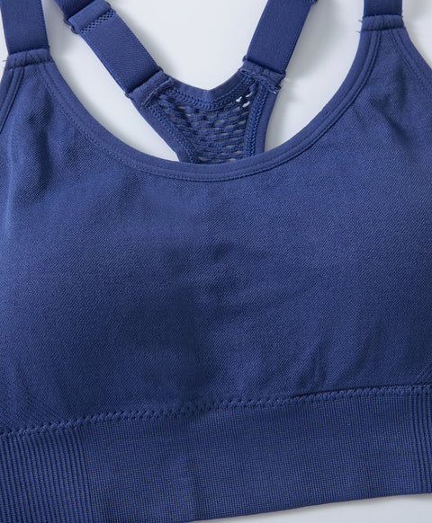 Seamless Racerback Wireless Pull Over Sports Bra