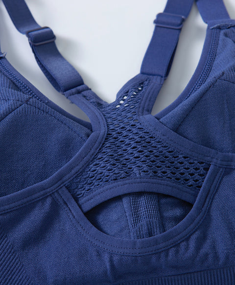 Seamless Racerback Wireless Pull Over Sports Bra