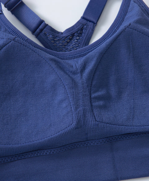 Seamless Racerback Wireless Pull Over Sports Bra