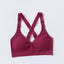 Seamless Pull Over Cross Back Wireless Sports Bra with Back Hooks