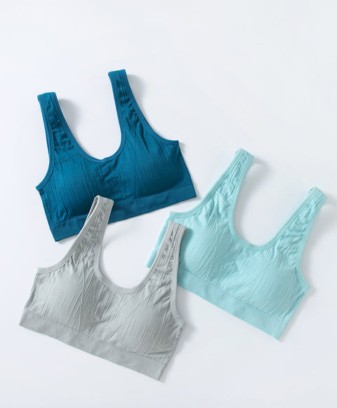 Sporty Comfort U-Back Seamless Wireless Pull Over Vest