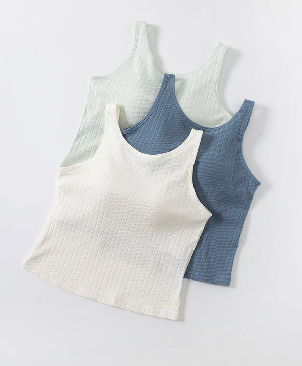 Ribbed Bra Tank Top