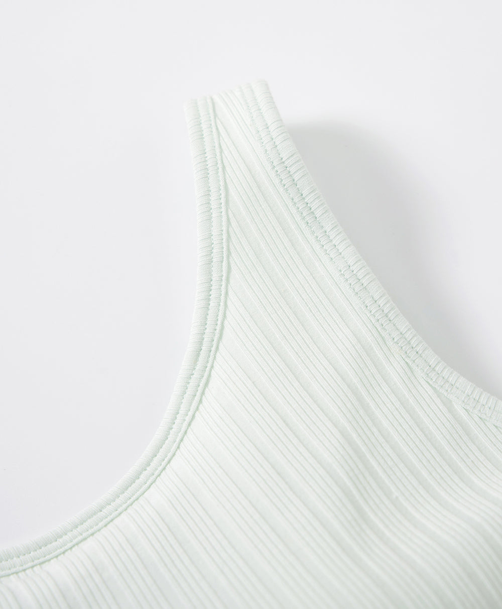 Ribbed Tank Top Bra