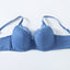 Microfiber Elegant Lace Full Cup Coverage Underwire Bra (B Cup)