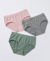 Elegant Jacquard Hipster Panties 3pcs Set